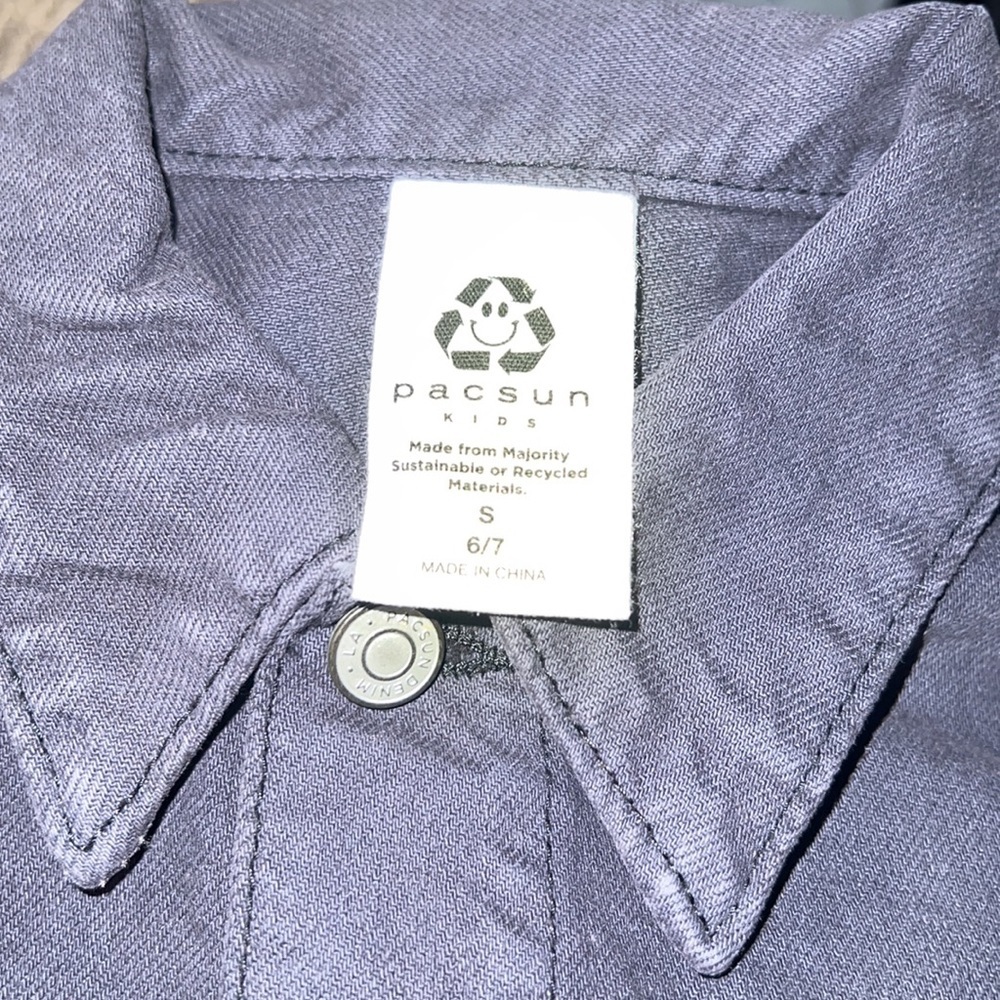 New PacSun Kids Button Down Shacket - Picture 5 of 5